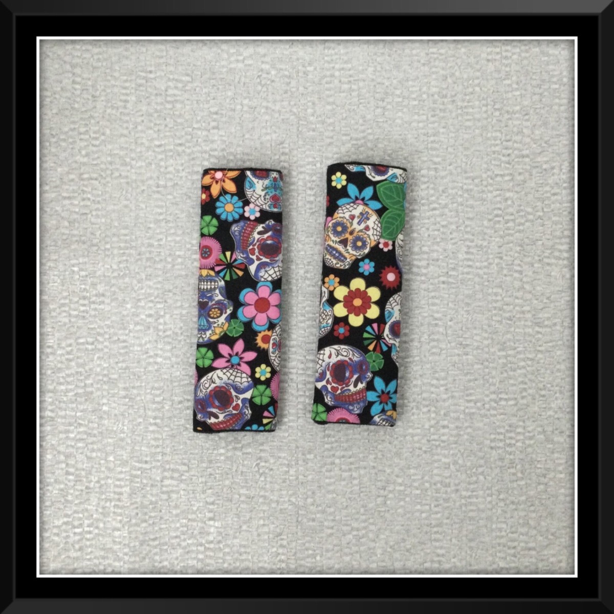 sugar skulls merutos PRAM slide on baby harness strap covers