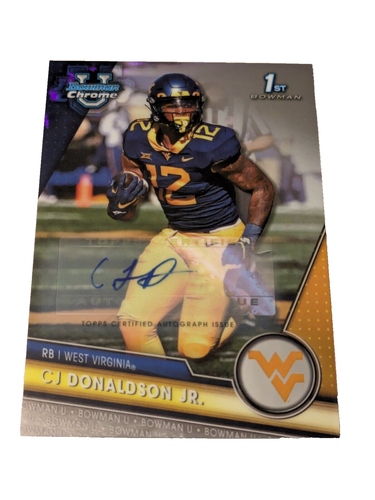 CJ Donaldson Jr 2023 Bowman U Chrome West Virginia Auto eBay