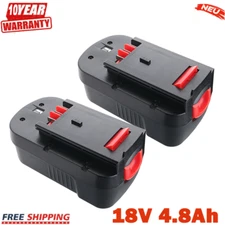 2-Pack 18V for Black and Decker HPB18 18 Volt 4.8Ah Battery HPB18-OPE 244760-00
