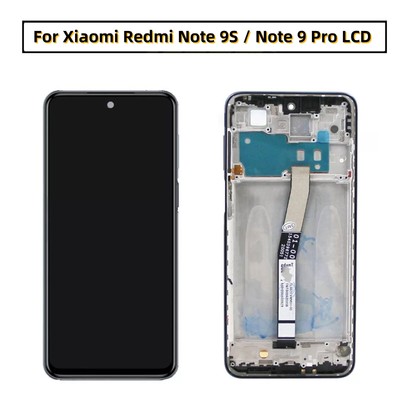 For Xiaomi Redmi Note 9S / Note 9 Pro LCD Touch Screen Display Digitizer w/Frame