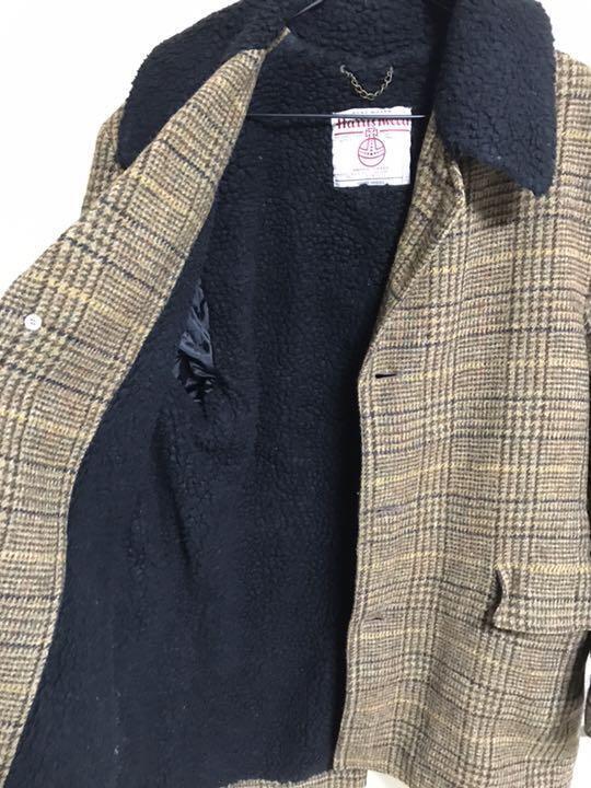 OCTOPUS ARMY HARRIS TWEED Jacket Size L Brown authentic OCTOPUS ARMY HARRIS TWEED Jacket Size L Brown authentic