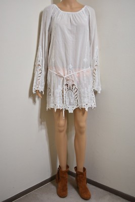 Michael Kors women's white embroidered cotton mini dress | eBay
