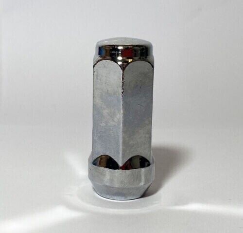 32 Chrome Bulge Acorn Lug Nuts XL 2" Tall 9/16-18 For 1987-1998 Ford F-250 F-350 - Picture 4 of 6