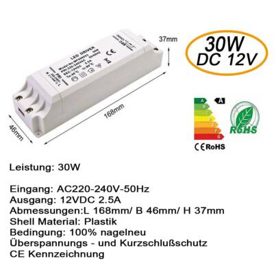 24V 6A 144W Netzteil Netzgerät Trafo 50500 3528 LED Stripe Streifen Power Supply 24V 6A 144W Netzteil Netzgerät Trafo 50500 3528 LED Stripe Streifen Power Supply