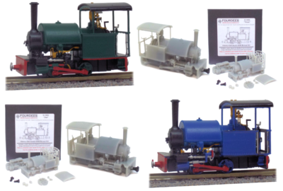 Fourdees Bagnall Saddle Tank 009 / OO9 Kit for Bachmann Percy