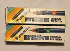 Staedtler Mars Vintage Marsmatic 700 Technical Pen (Color 030 & 045)NOS