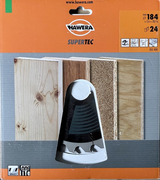 Hawera KreissäGeblatt Ø 184 X 2,6 X 30/16 Mm 24Z Supertec Optiline Wood-image
