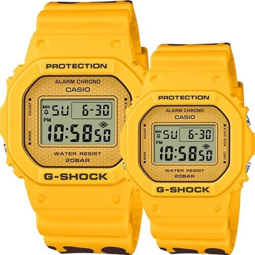 Casio G-Shock Baby-G Yellow Honey Bee Couple Valentine Watch Set SLV-22B-9D - Picture 1 of 3