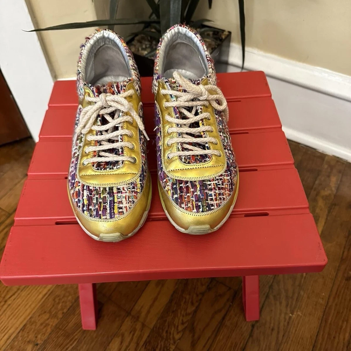 CHANEL Gold Athletic Shoes for Women for sale | eBay