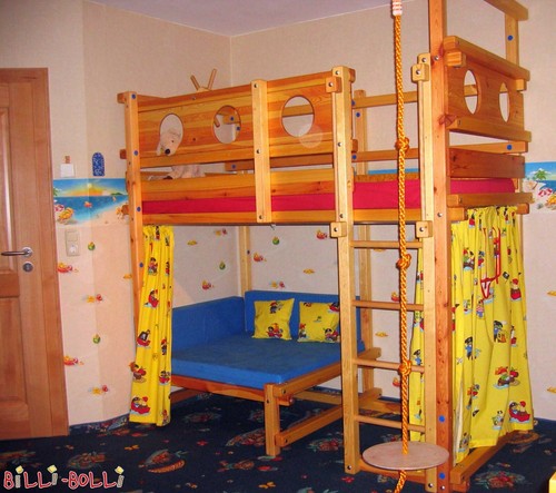Kuscheleckenbett aus Massivholz für Kinder (Billi-Bolli) | Kinderbett, Spielbett - Bild 3 von 3