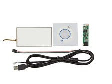 7inch 4 Wire Resistive Touch Panel 165 mm x 103mm USB Card Kit For 7" LCD Screen