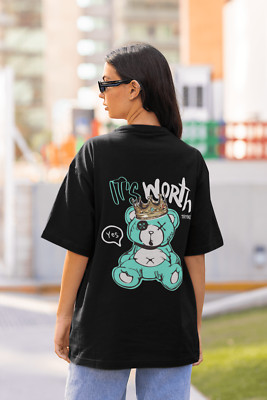 Damen Oversize Shirt ''It's worth trying   YES'' Streetwear Urban Fashion