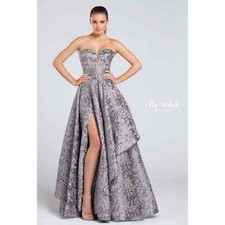 Ellie Wilde Mon Cheri Silver dress