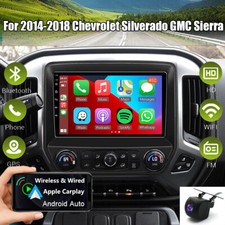 For 2014-2018 Chevrolet Silverado GMC Sierra Apple Carplay Radio GPS Android 13