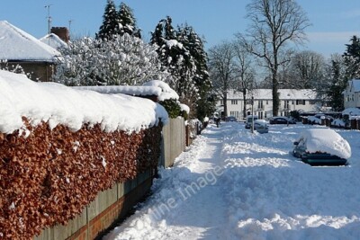 Foto 6x4 Kearsley Road Reading Donnerstagmorgen, nach dem schwersten Schnee c2010