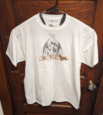 NWD Vintage 90s Y2K Anvil Cocker Spaniel Dog Tee Men XL Embroidered Animal Pets