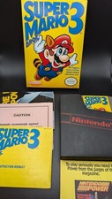 super mario bros 3 NES CIB Nintendo RARE All ...