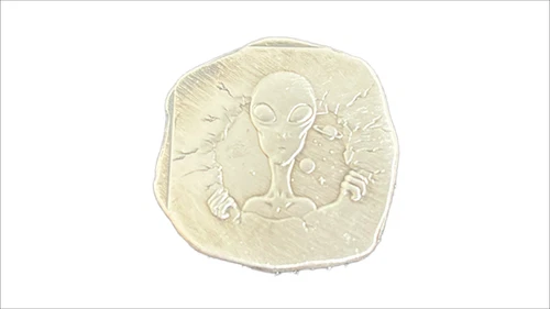 Hayleybug Mint ALIEN 1/2 Troy Ounce 999 Fine Silver