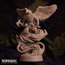 Aarakocra Necromancer Warlock - Pose 1a  Sordane Publishing  D D Miniature