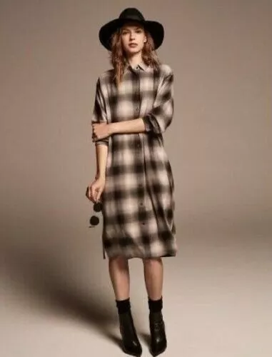 Uniqlo flannel sales shirt dress