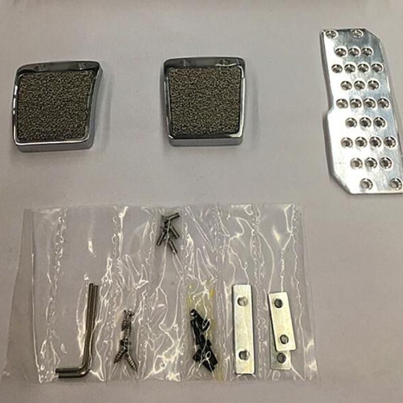 3PCS/SET Aluminum Car Foot Pedal Pad Clutch Brake NonSlip Manual