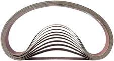 HPG240-10 1-1/2" X 30" Aluminum Oxide Sanding Belt, 240 Grit, 10 Pack