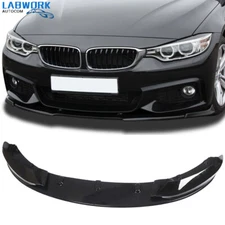 Glossy Black Front Bumper Spoiler Lip Kit For 2014-2020 BMW 4 Series F32 F33 F36