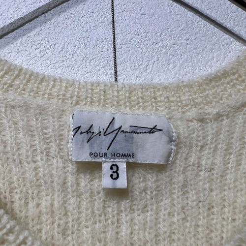 Yohji Yamamoto Pour Homme Wool design mohair knit sweater - Picture 6 of 10