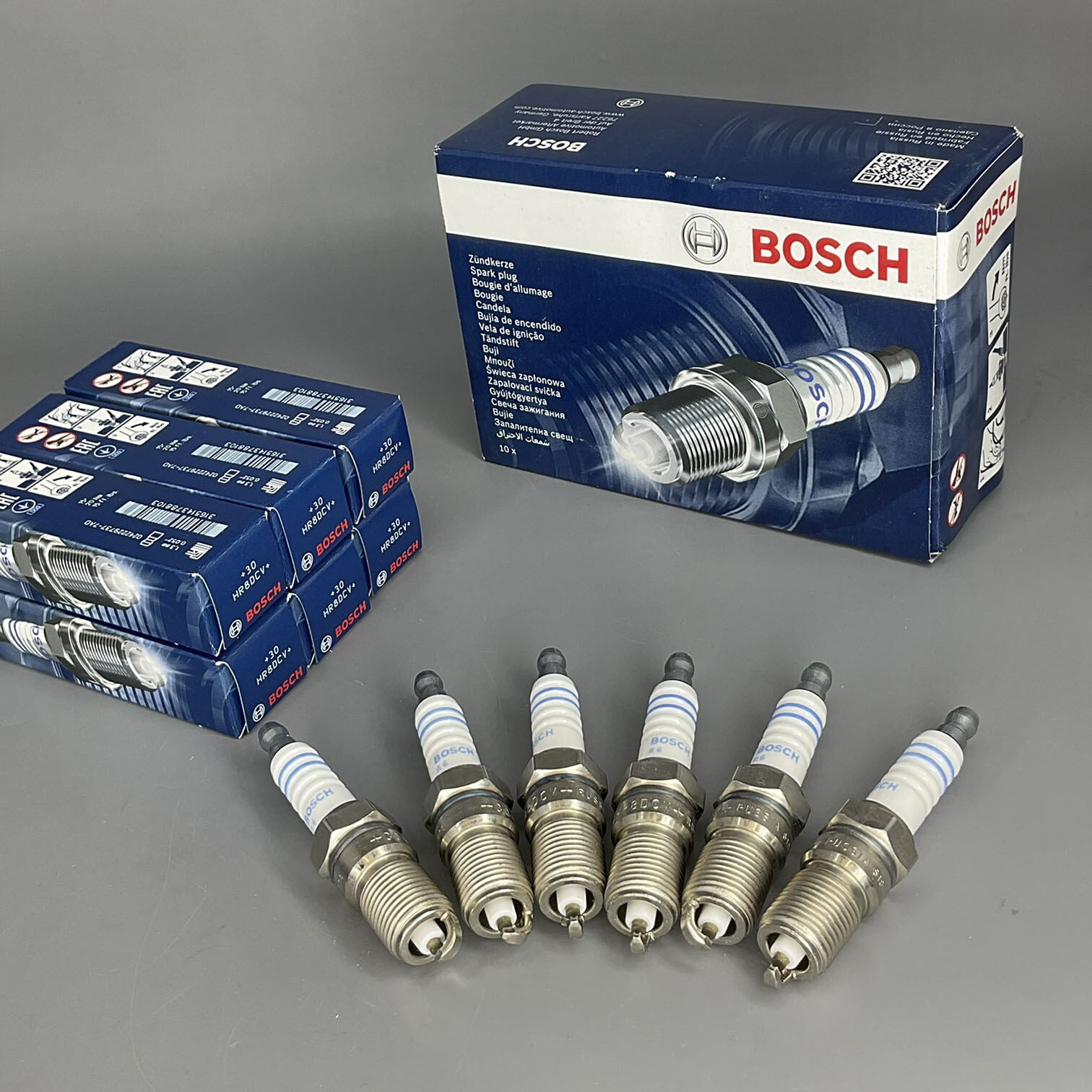 For Buick Regal Electra Chevy Malibu Ford OE Germany Nickel Spark Plug 6PCS
