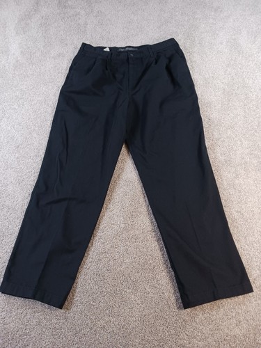 Dockers Golf Mens Pants 38x34 Black Solid Cotton