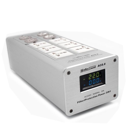 Aggiornamento AC8.8 3000W 15A purificatore di potenza audio filtro presa di alimentazione display LCD - Foto 2 di 5