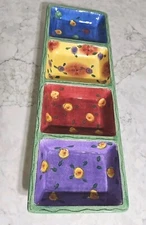  Sango Sweet Shoppe By Sue Tipkin Divided Ceramic Relish Candy Serving Dish