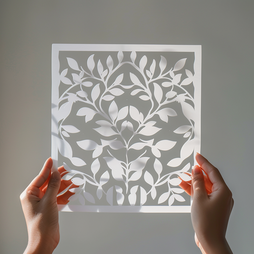 Snowflake Design Reusable Mylar Stencil Template Reusable Wall Art, DIY Crafts, - Picture 3 of 9