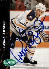Grant Ledyard - Signed 1992-93 Parkhurst Pro Set Card #241 - Buffalo Sabres