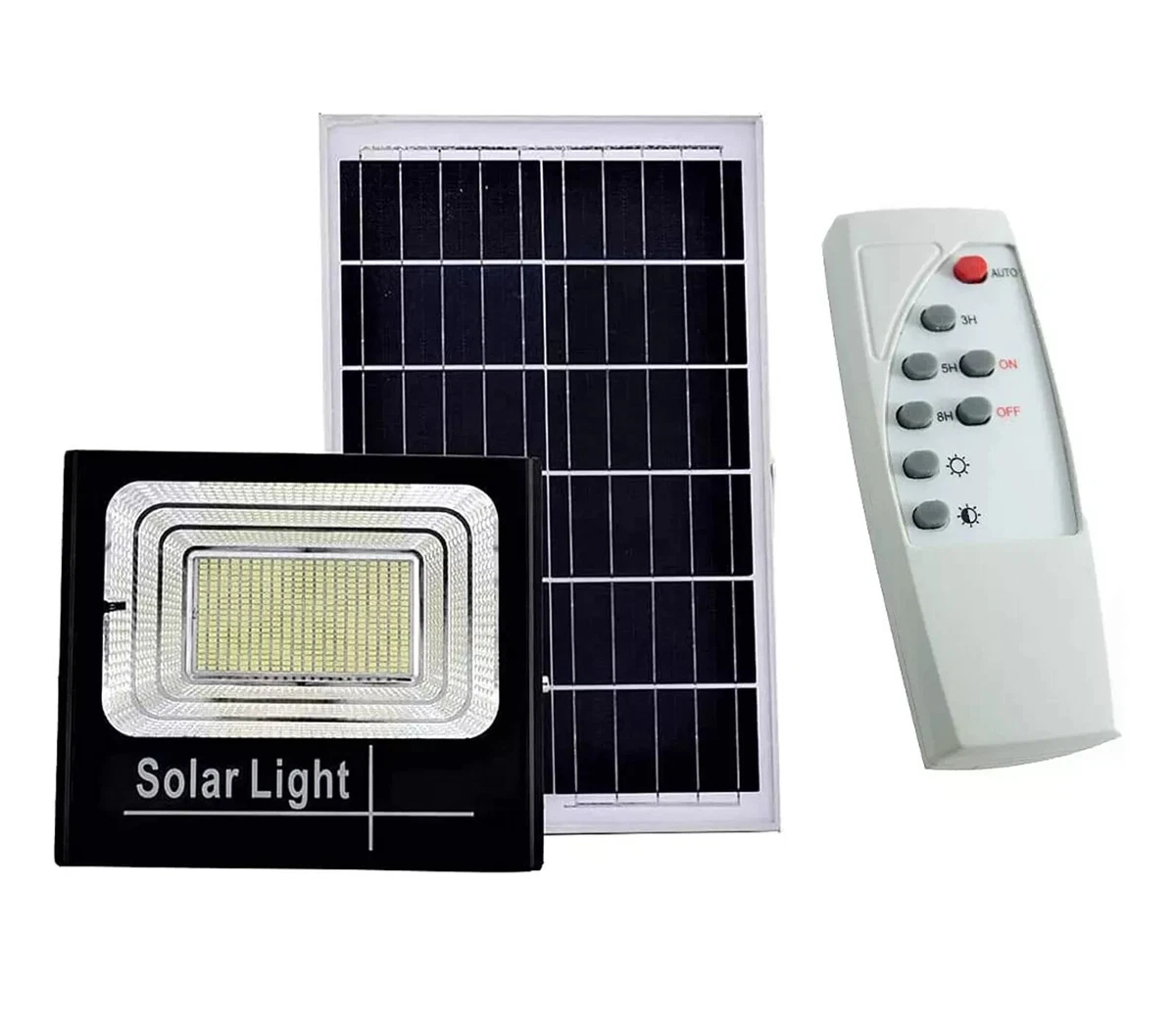 lampione solare Stradale LED 400W COMPLETO DI STAFFA LUCE CREPUSCOLARE IP66