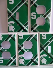 MICHIGAN STATE SPARTANS - Light Switch Cover - Switchplate Electrical Outlet NEW
