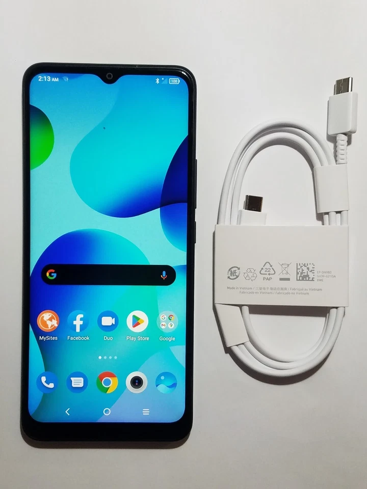 TCL 30T T603DL Black 32GB Android Cell Phone For Simple Mobile Tracfone Obama - Image 2 of 4