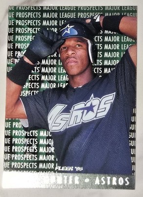 1995 Fleer Major League Prospects Brian Hunter #6 Houston Astros
