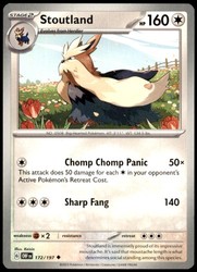 Stoutland 172/197 Obsidian Flames Uncommon