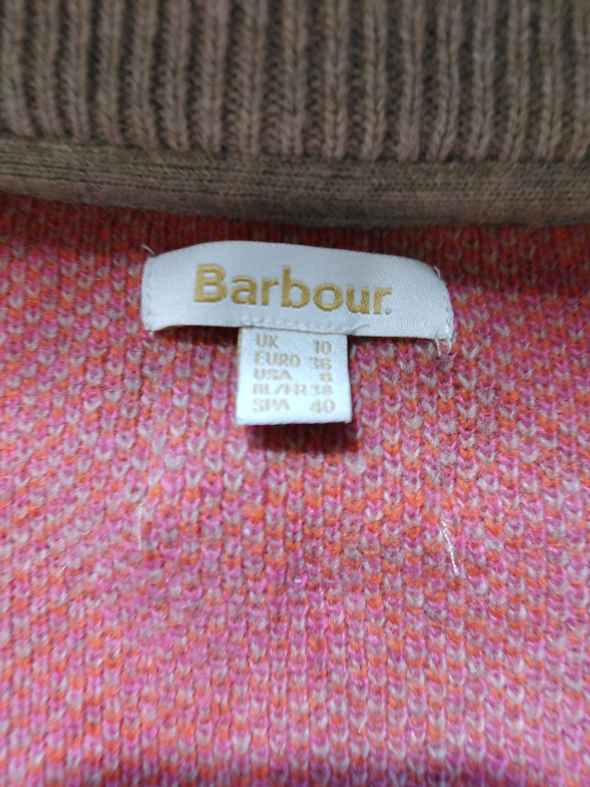 Barbour Women's Cardigan UK 10 Multi Wool with Polyamide Cardigan image 5