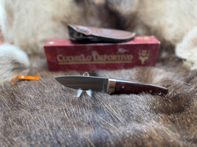 Muela Hand Crafted Kodiak Knife With Cocobolo Handles With Sheath Mint In Box A