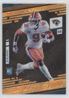 2021 Prestige Xtra Points Premium Orange 28/75 Travis Etienne Jr Rookie RC 0br2