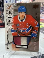 2024-25 UD PREMIER PIECES TRIPLE PATCH 1/35 NICK SUZUKI PANTS CANADIENS PRP-NS