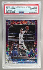 1452 Ja Morant 2019 Panini Hoops Premium Stock #259 Prizm Purple Disco RC PSA 10