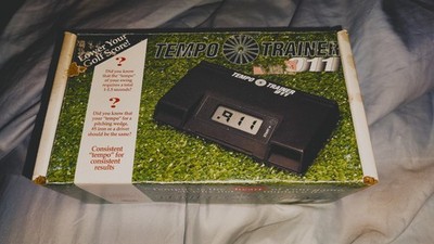 Tempo Trainer 911 Advanced Analyzer AGT Golf Swing Tempor Training Aids Vintage