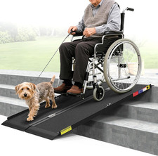 4FT Portable Wheelchair Ramp for Home Steps  Doorways