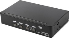 Conmutador KVM DisplayPort de video USB StarTech de 4 puertos con audio/DP/USB SV431DPUA