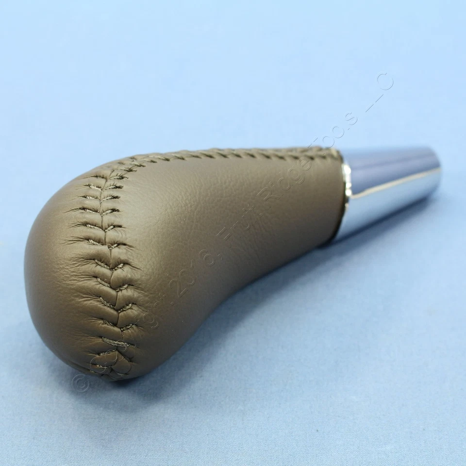 GM OEM Leather & Chrome Hot Rat Rod Shifter Knob Automatic - Image 4 of 4