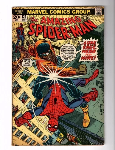 Amazing Spider-Man 123 LUKE CAGE GIL KANE ROMITA Marvel 1973 VG/FN