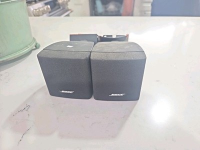 2 Bose Single Cube Speakers Acoustimass Lifestyle Mountable Satellite Surround 